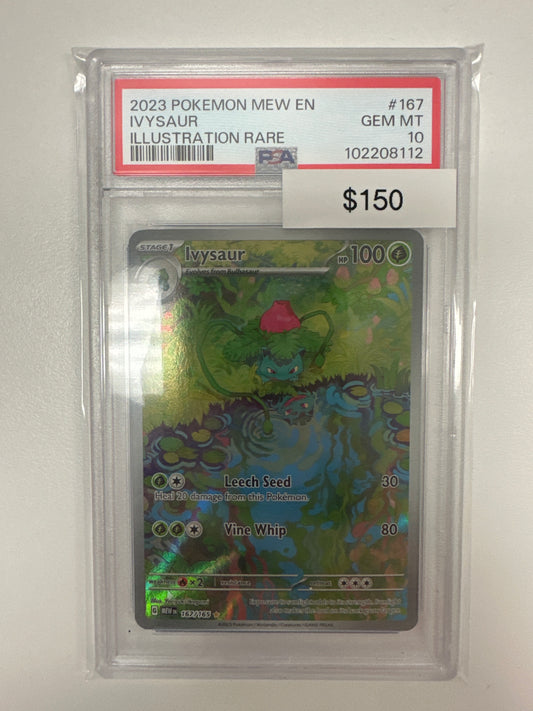 Pokemon Ivysaur 167/165 PSA 10