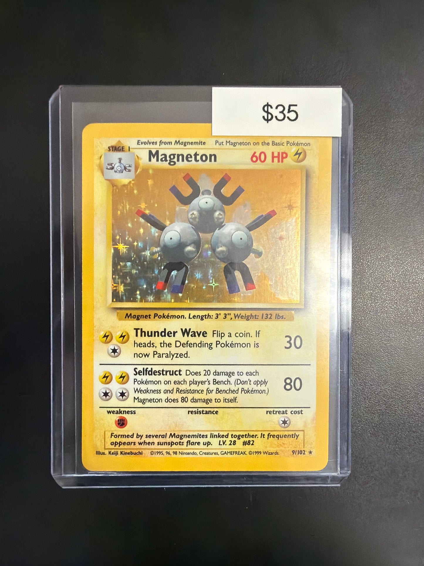 Pokemon Base Set Magneton Holo NM 9/102