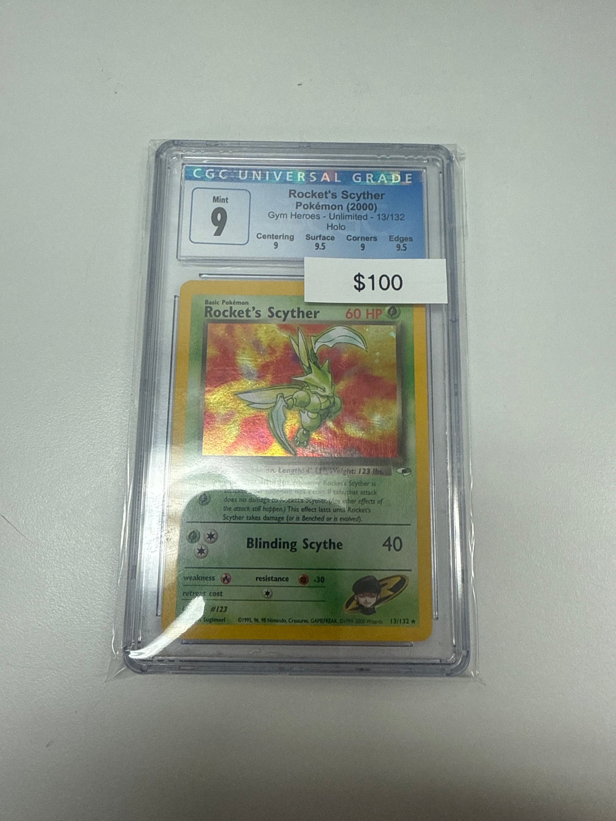 Team Rocket Rocket’s Scyther Holo #13/132 CGC 9