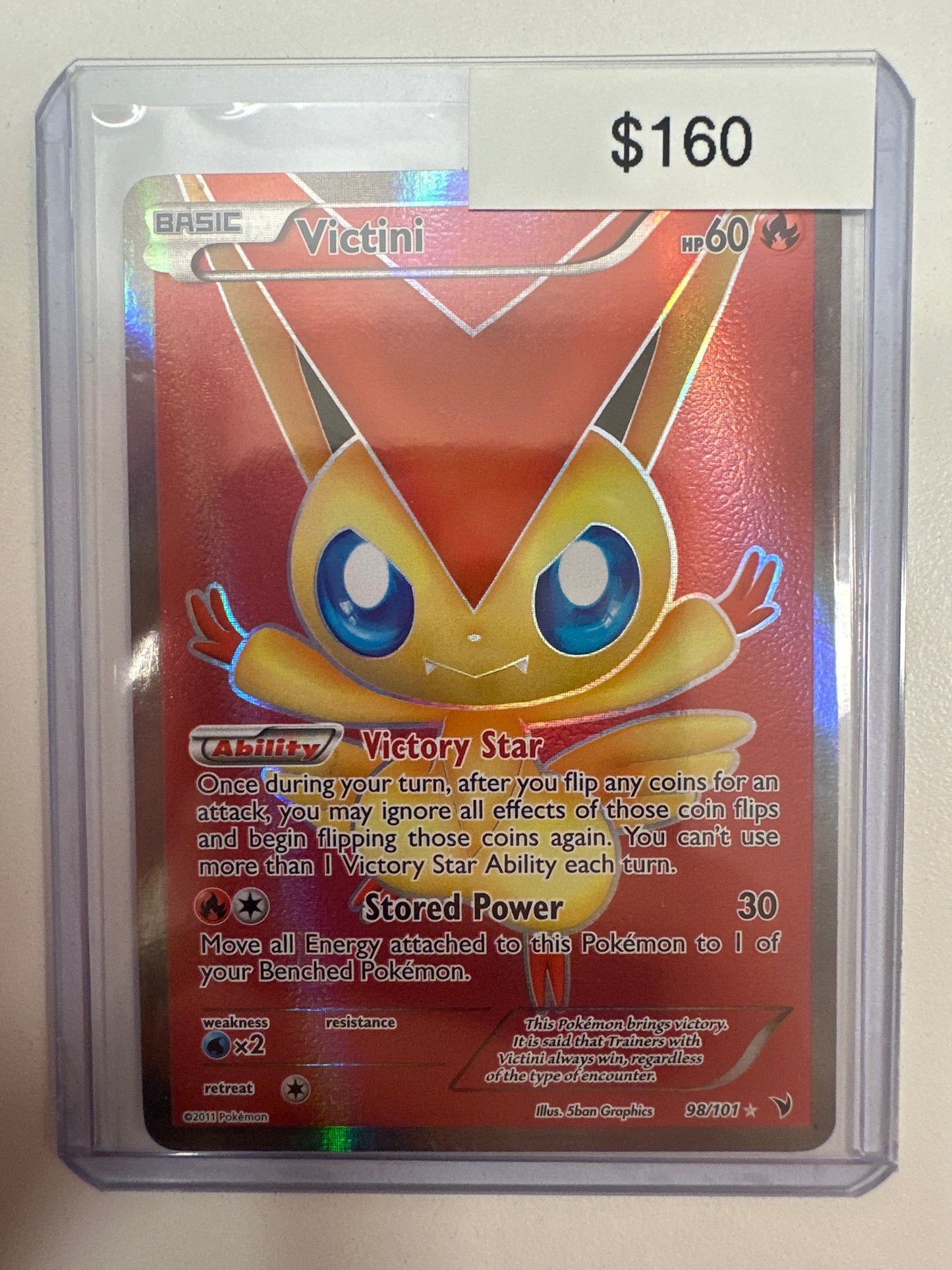 Pokemon Victini Full Art 98/101