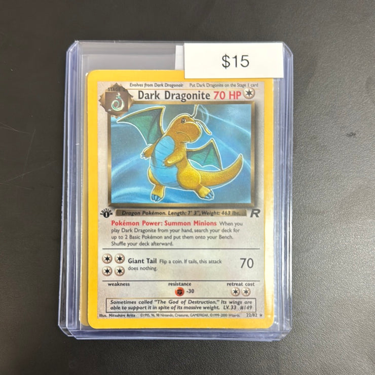 Pokémon Dark Dragonite 1st Ed. 22/82