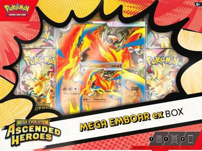 (04/24 Drop) Pokemon Ascended Heroes Mega Emboar ex Box
