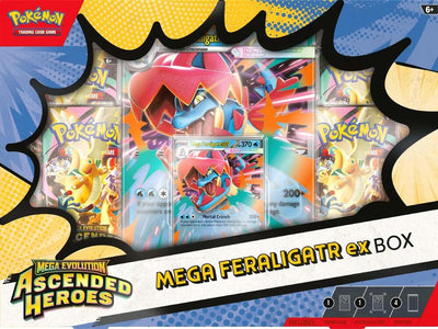 (04/24 Drop) Pokemon Ascended Heroes Mega Feraligatr ex Box