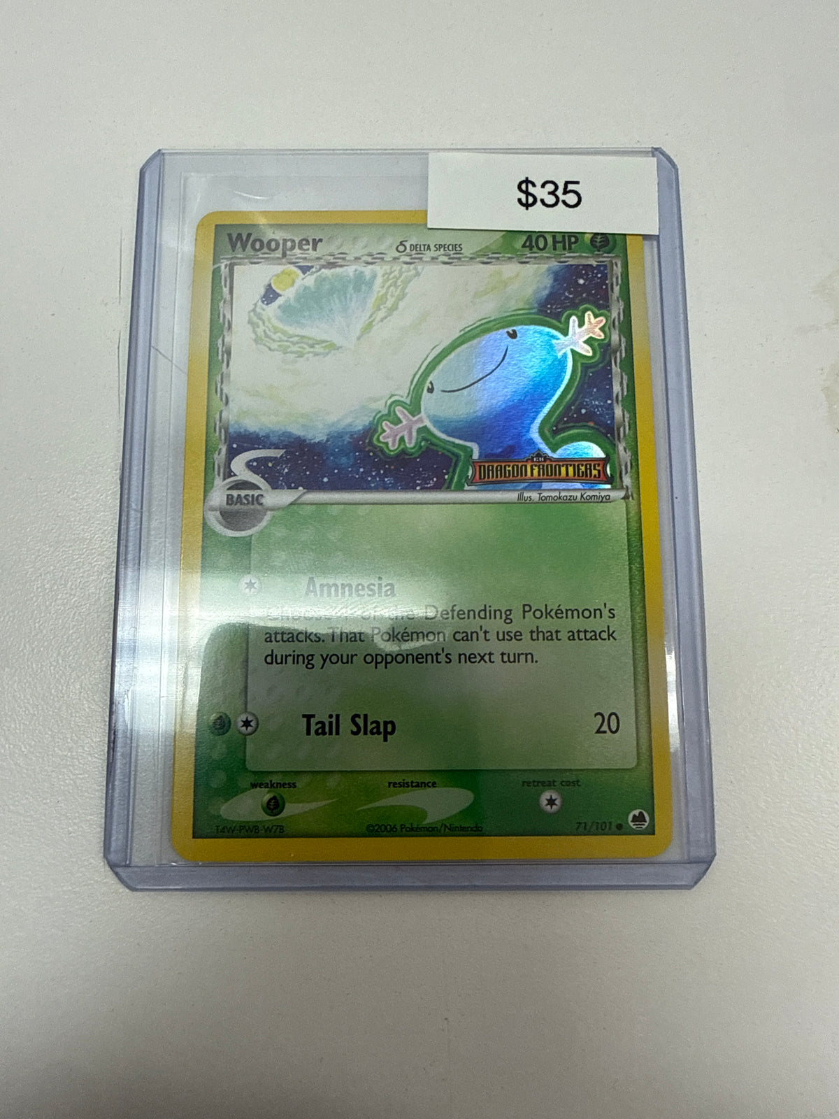 Pokemon Wooper Dragon Frontiers Stamp #71/101