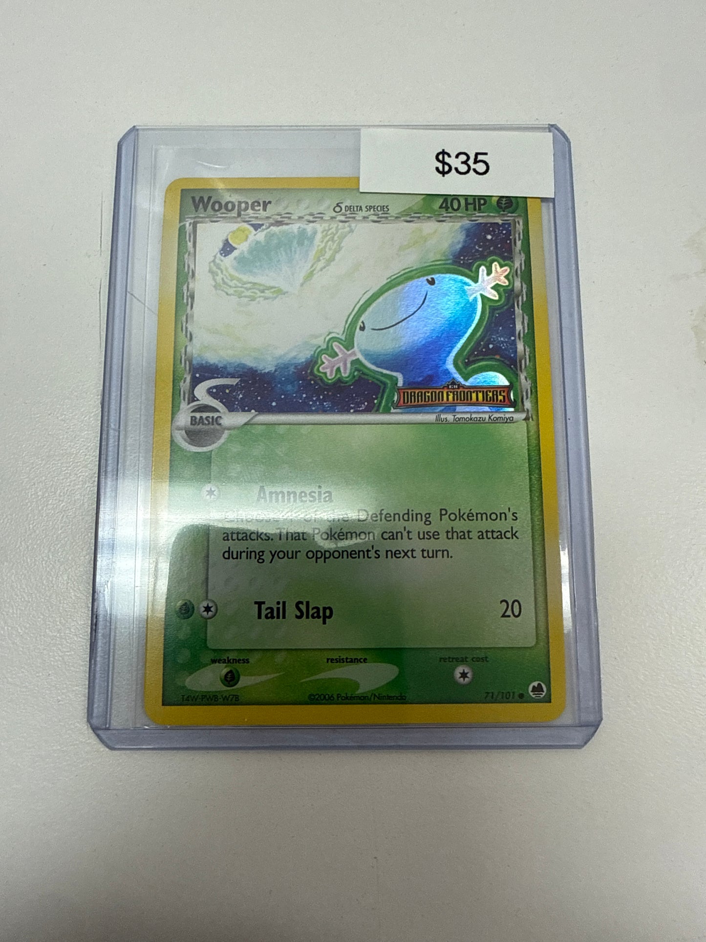 Pokemon Wooper Dragon Frontiers Stamp #71/101