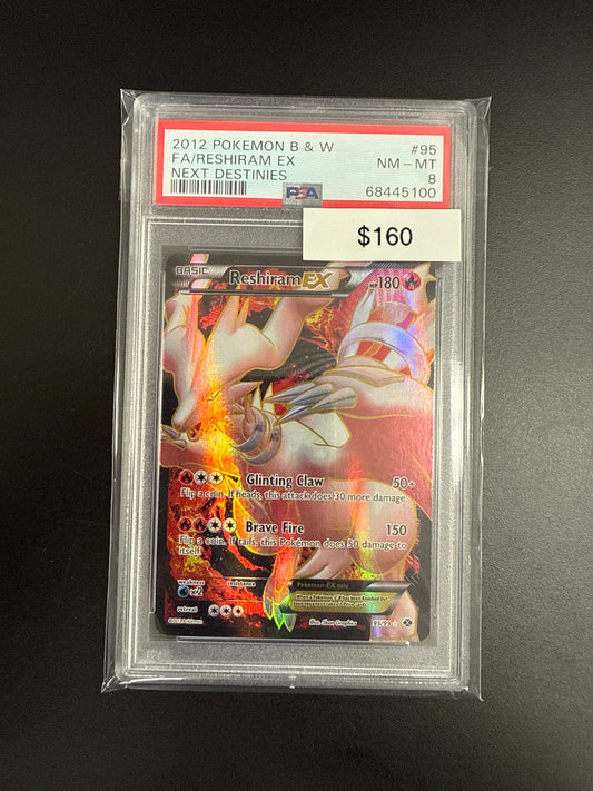 Pokémon Black & White Reshiram EX PSA 8