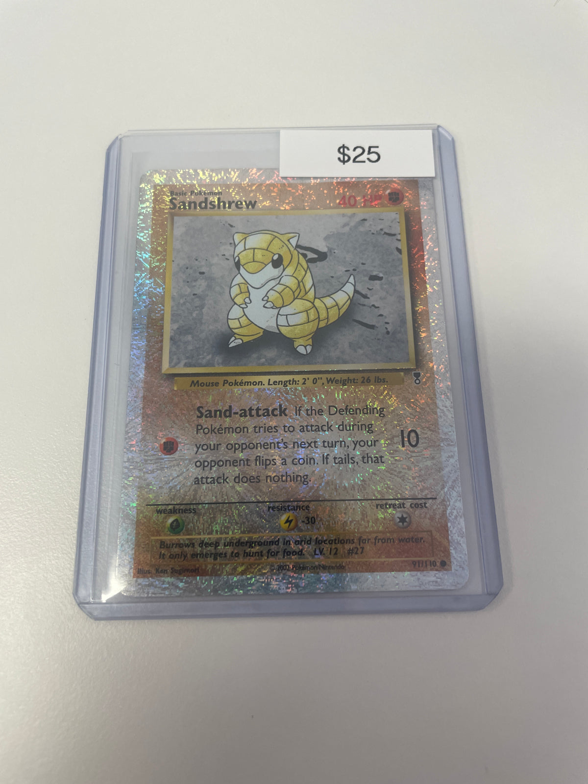 2002 Sandshrew #91/110