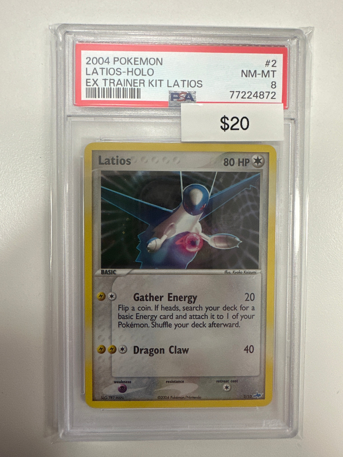 Pokemon Latios-Holo 2/10 PSA 8