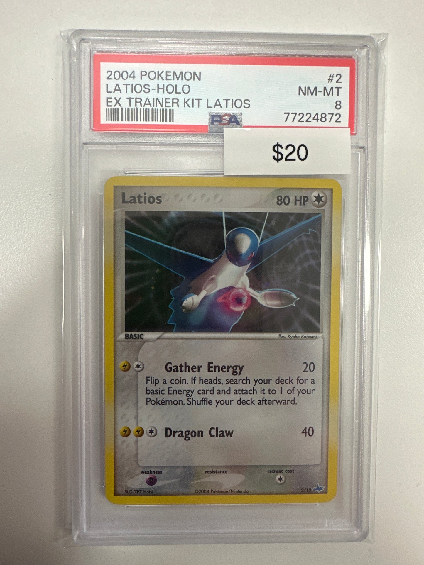 Pokemon Latios-Holo 2/10 PSA 8