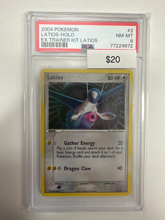 Pokemon Latios-Holo 2/10 PSA 8