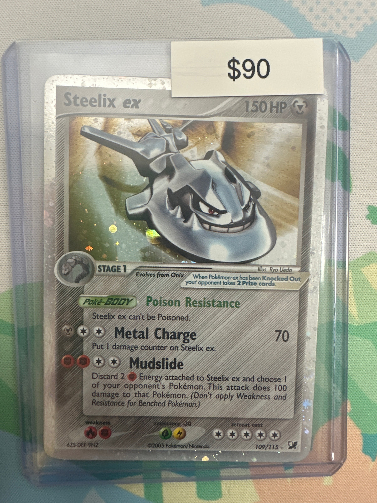 Pokemon Unseen Forces Steelix Ex Holo #109/115