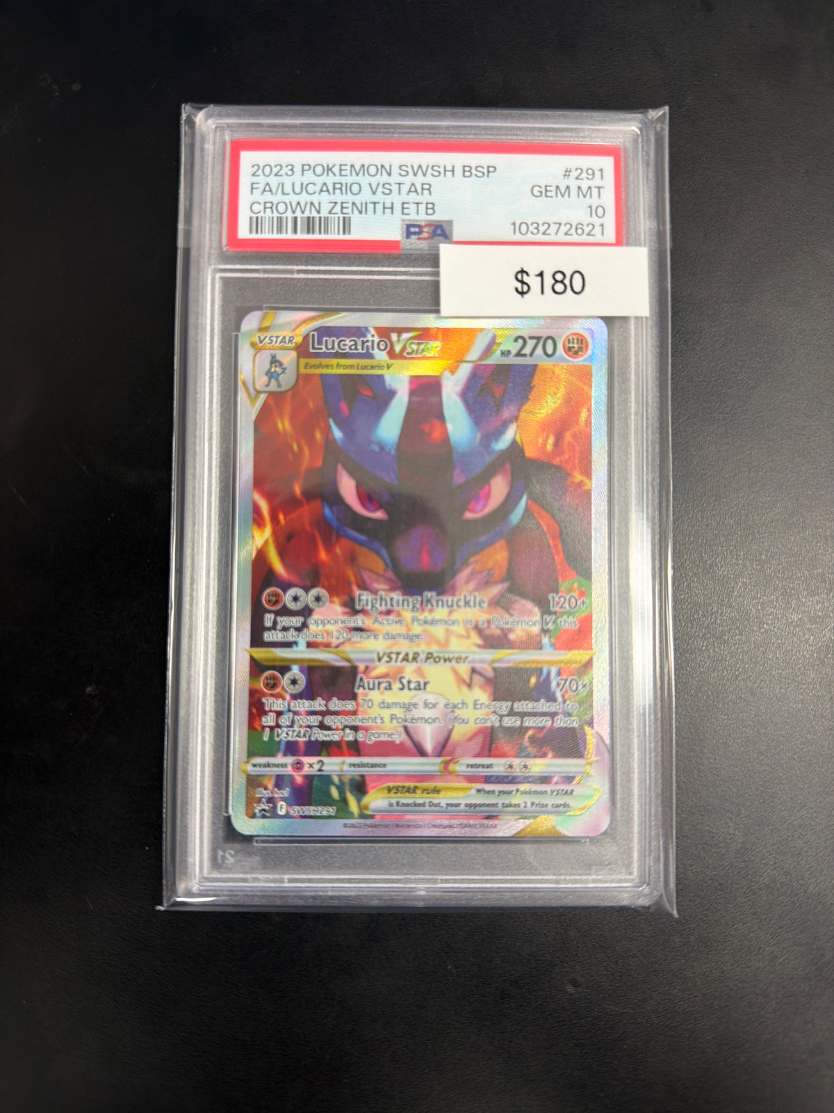 Pokemon Lucario VSTAR 291 PSA 10