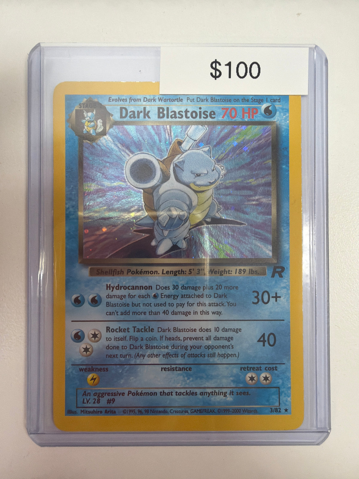 Pokemon Dark Blastoise 3/82