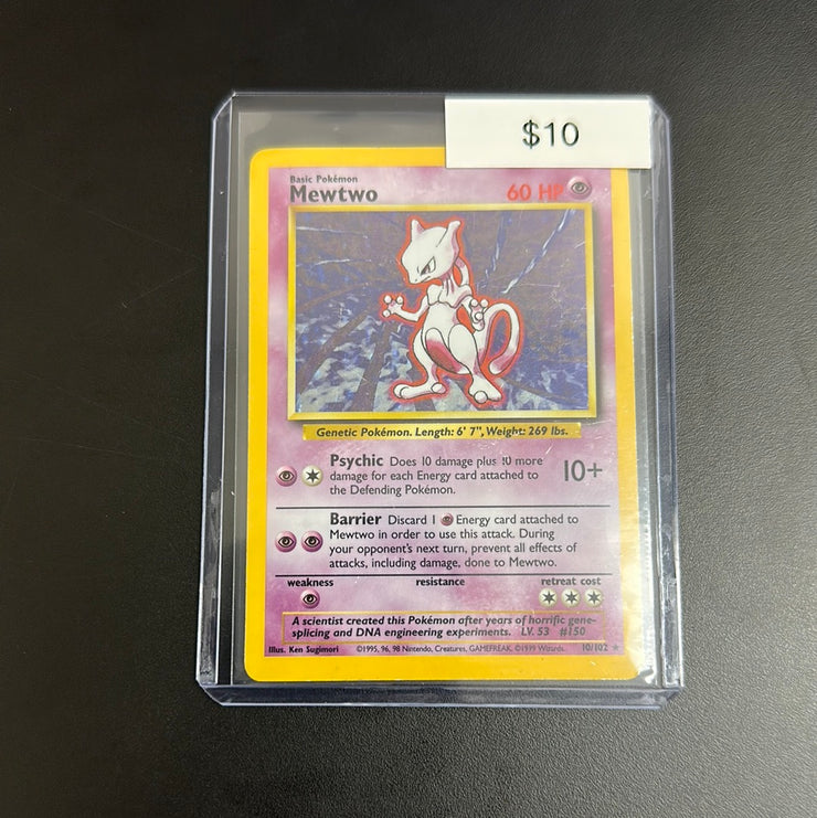 Pokémon Mewtwo Base Holo 10/102