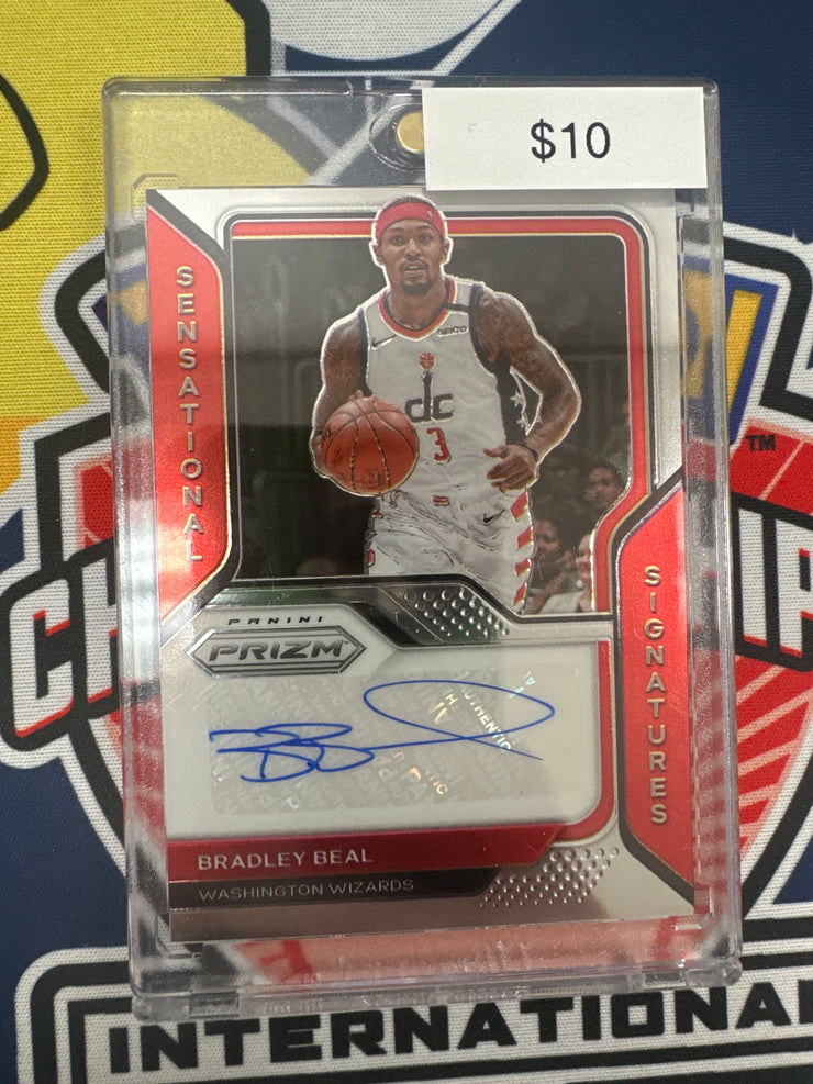 2020-21 Prizm Bradley Beal Sensational Signatures SS-BBL