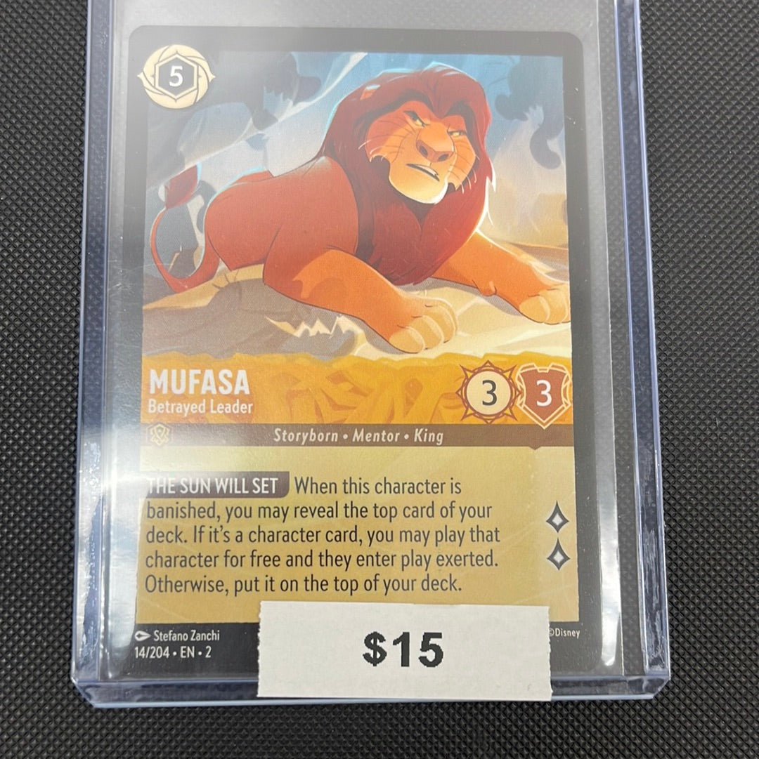 Disney Lorcana Mufasa Betrayed Leader – Grail Collectibles AZ