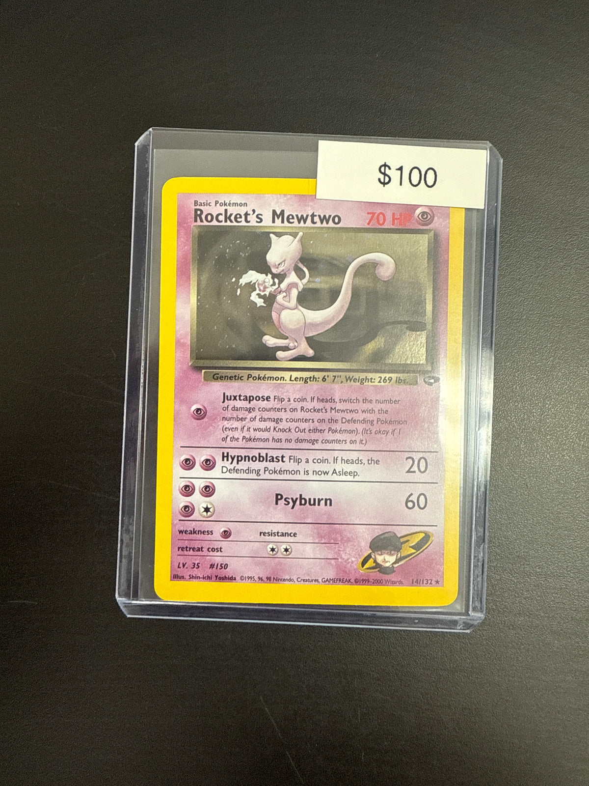 Pokémon Rockets Mewtwo Holo 14/132