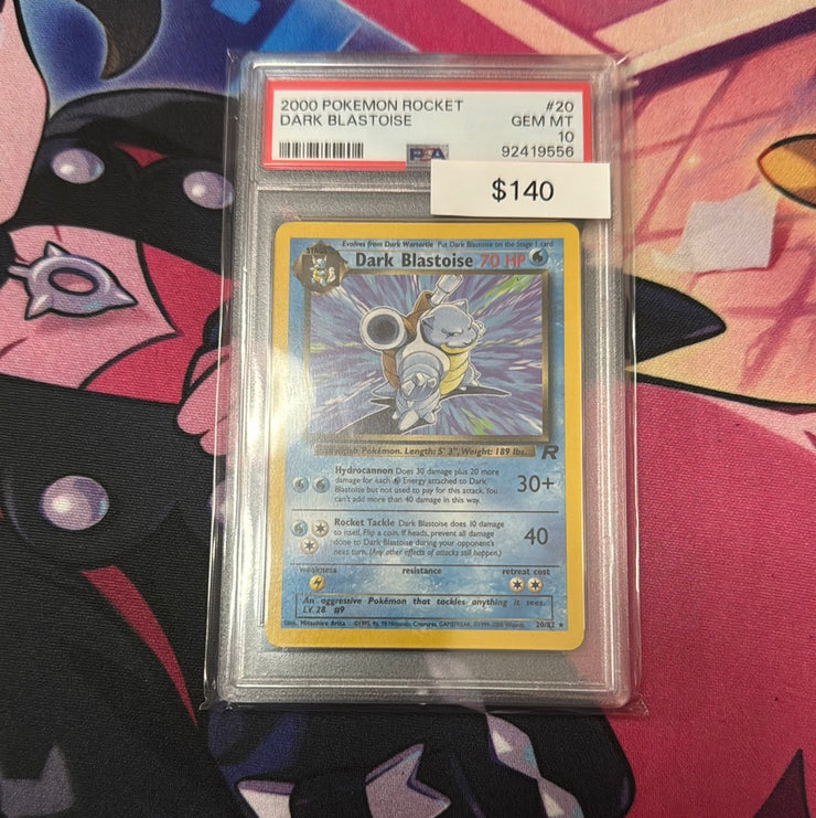 Pokémon Rocket Dark Blastoise 20 PSA 10