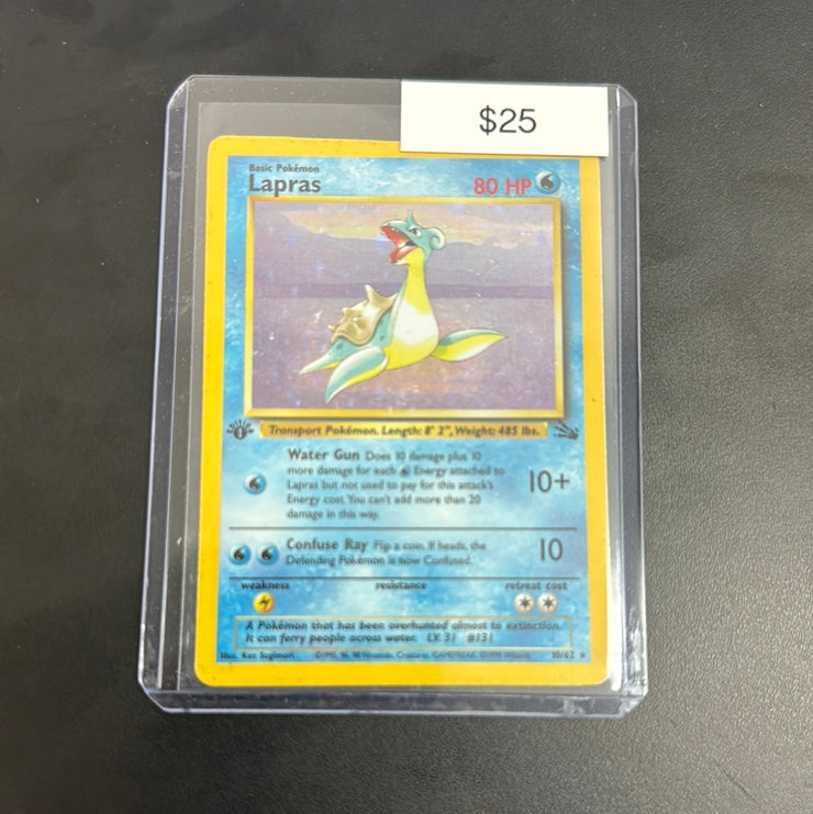 Pokémon Lapras Fossil First Edition 10/62