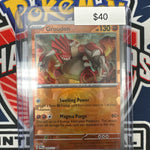 Pokemon Prismatic Evolutions Groudon Masterball Holo 049/131