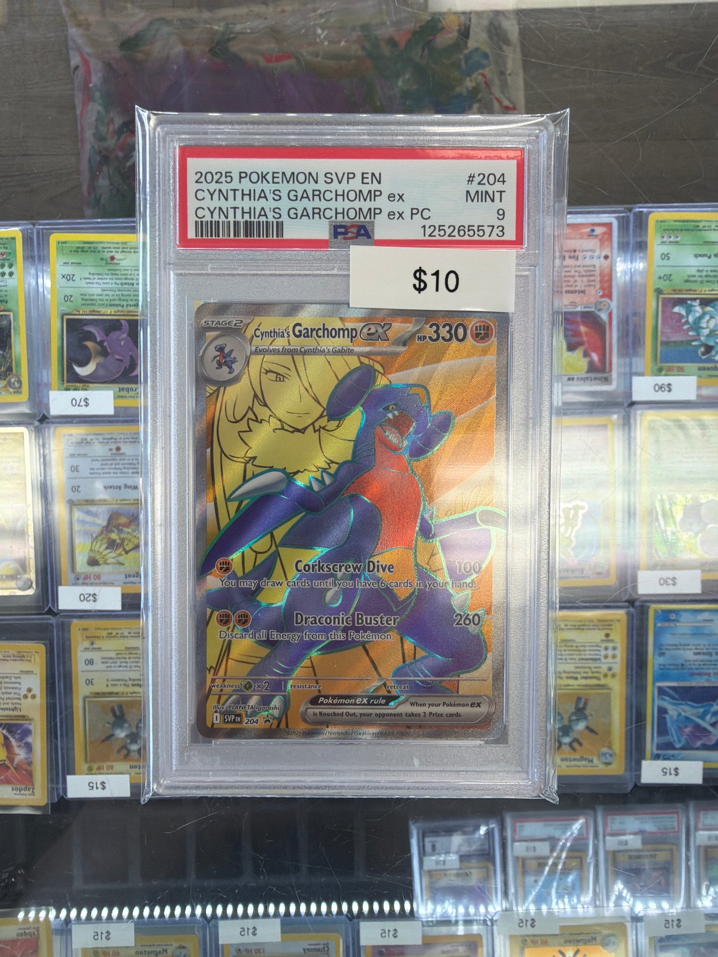 Pokemon Cynthia Garchomp 204 PSA 9