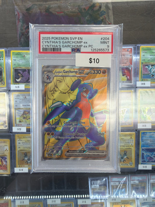Pokemon Cynthia Garchomp 204 PSA 9