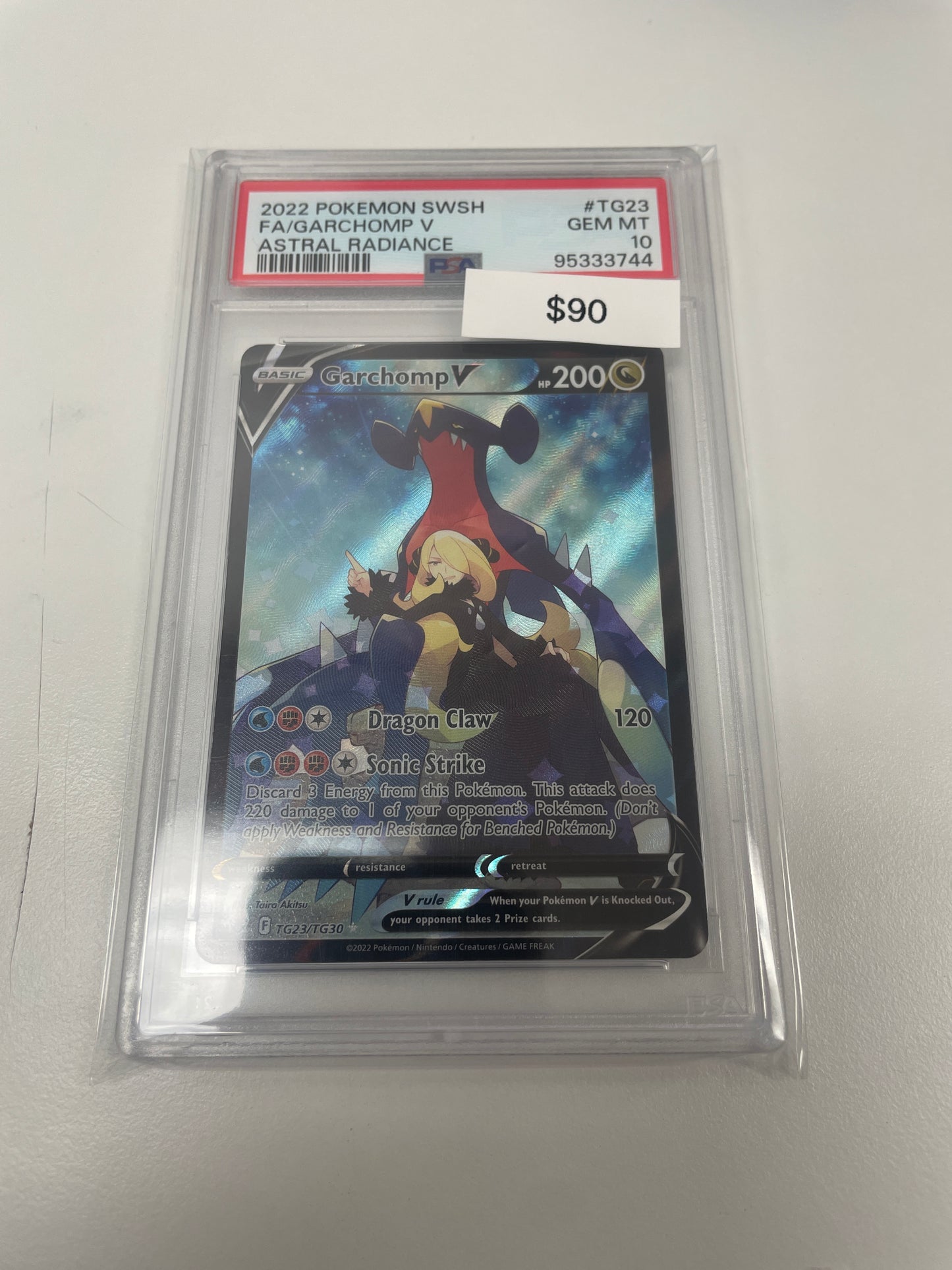 Pokemon Garchomp V #tg23/tg30 PSA 10