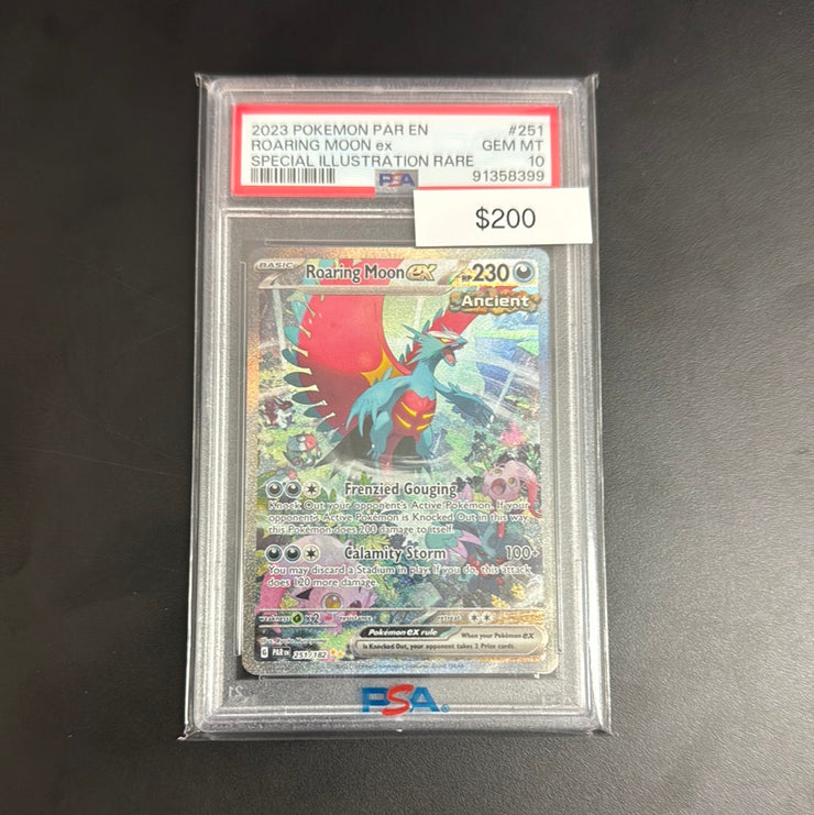 Pokémon Roaring Moon 251 PSA 10