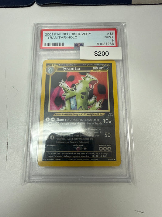 Pokemon Tyranitar Holo #12/75 PSA 9