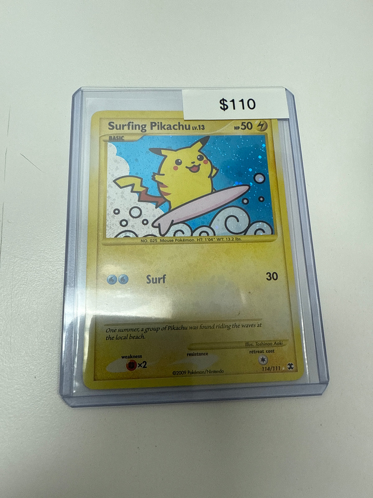 Pokémon Surfing Pikachu #114/111