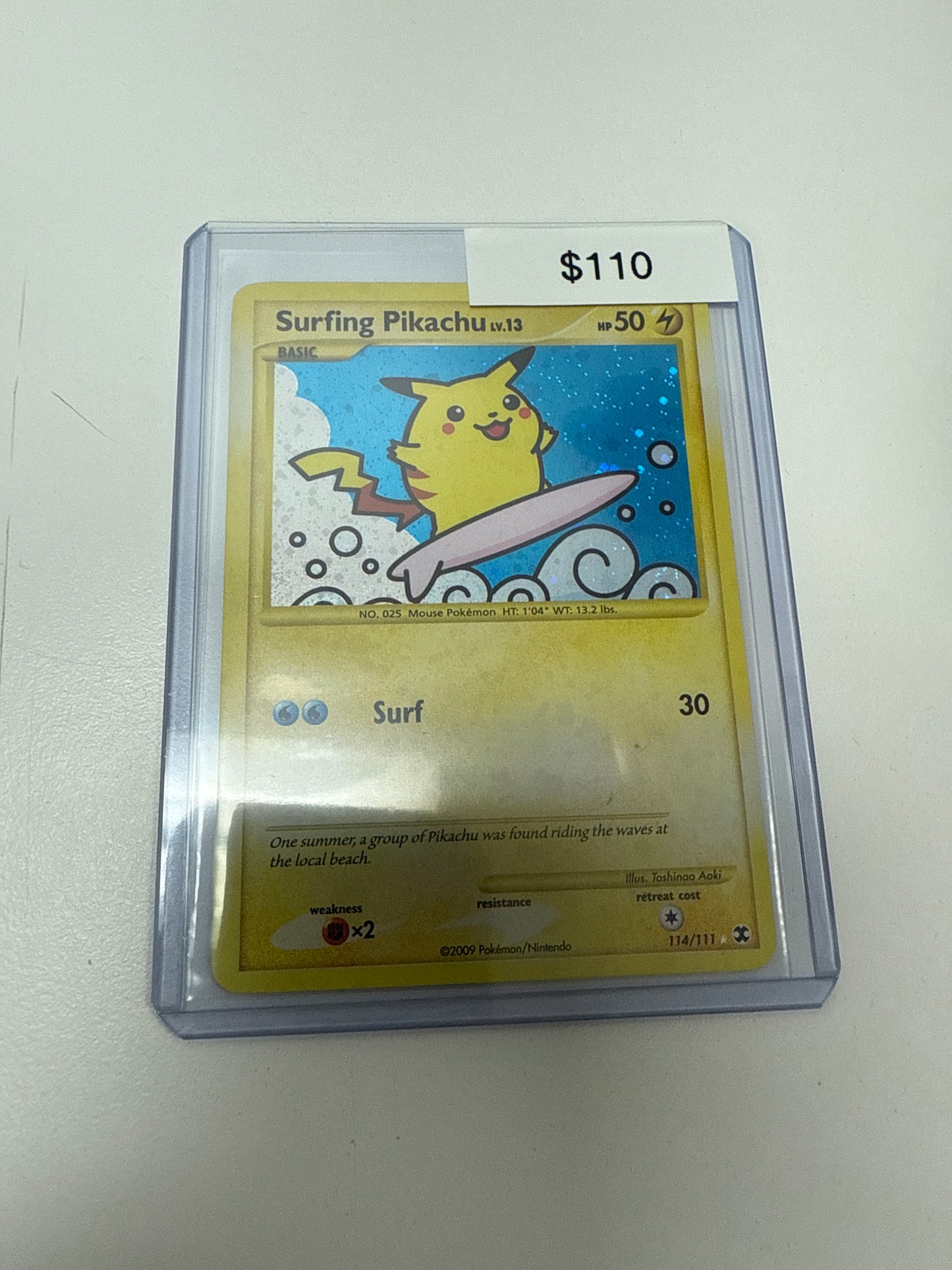 Pokémon Surfing Pikachu #114/111