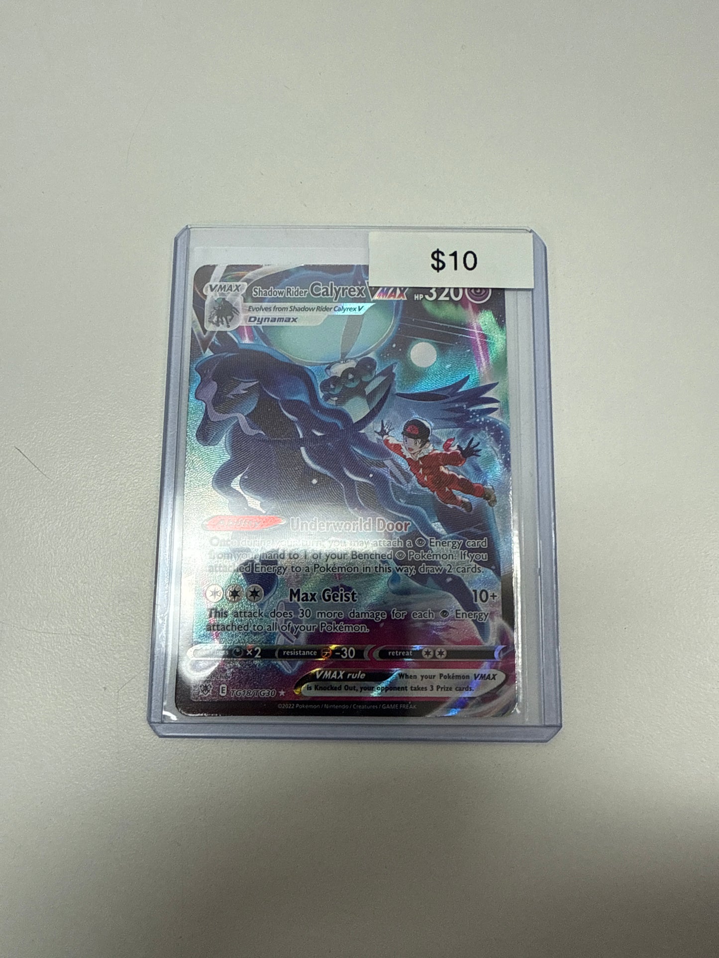 Pokemon Shadow Rider Calyrex Vmax #tg18/tg30