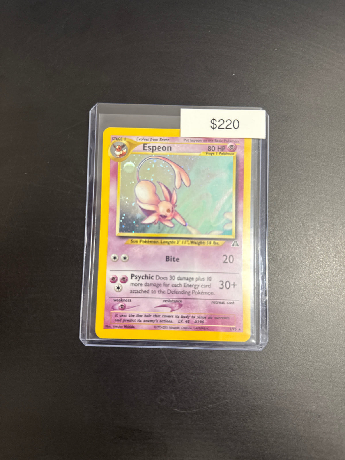 Pokémon ESPEON 1/75 Holo DAMAGED