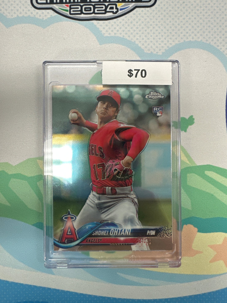 2018 Topps Chrome Update Shohei Ohtani Rookie Pitching 