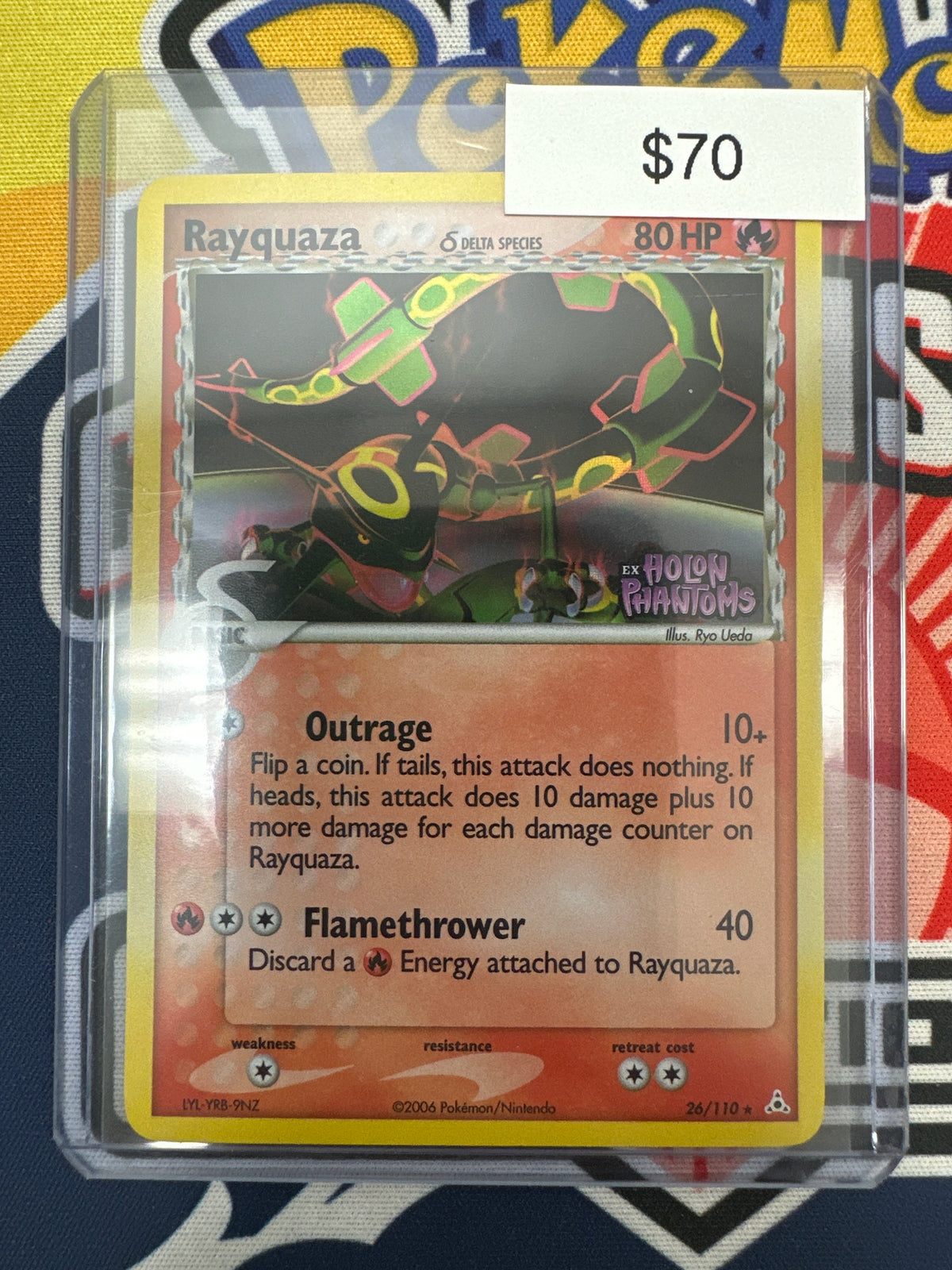 Pokemon Ex Holon Phantoms Rayquaza Delta Species 26/110