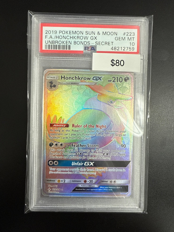 Pokémon Honchkrow GX Secret 