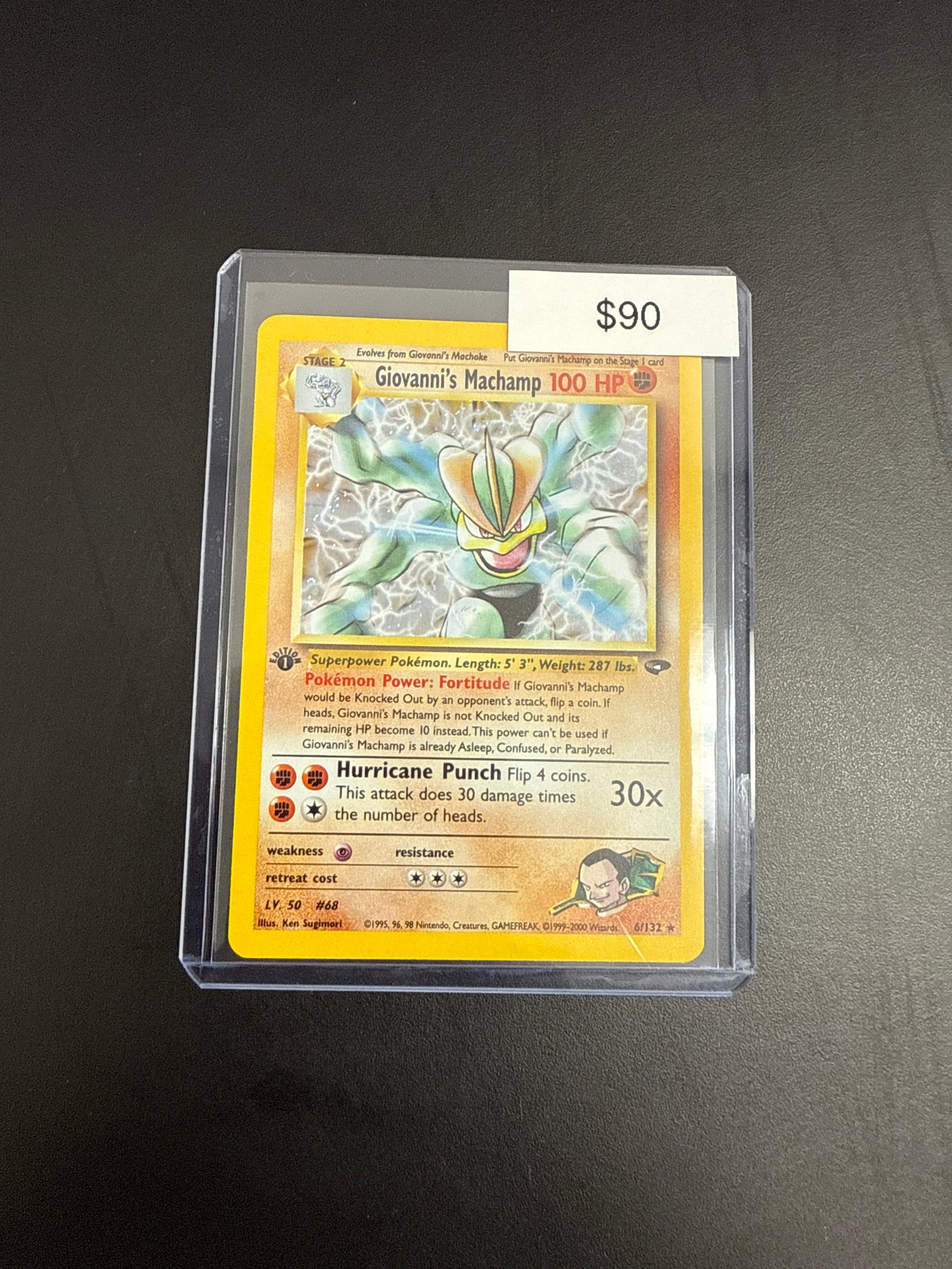 Pokémon Giovanni Machamp 1st Ed. 6/132