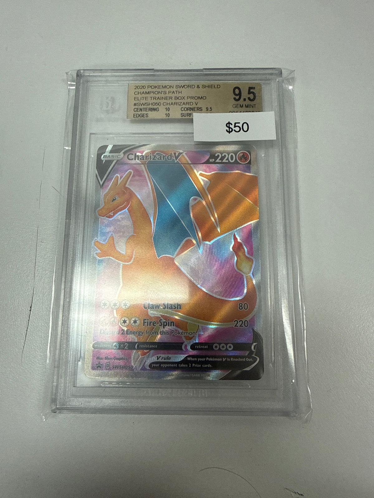 Pokemon Charizard V BGS 9.5 #swsh050