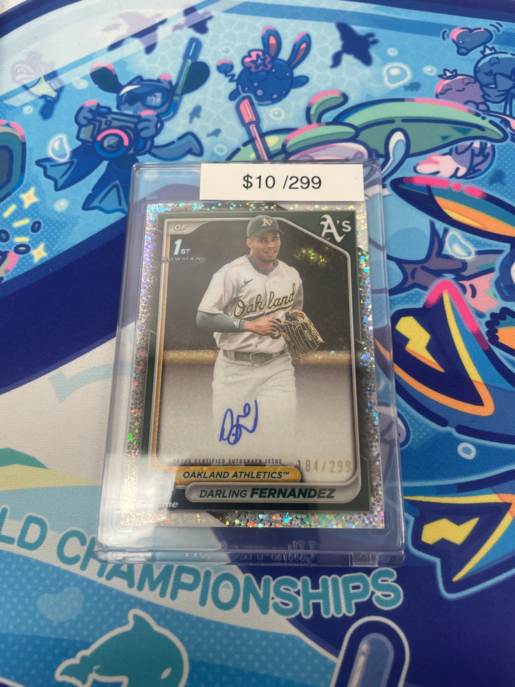 2024 Bowman Chrome Darling Fernandez Mini Diamonds Auto /299 