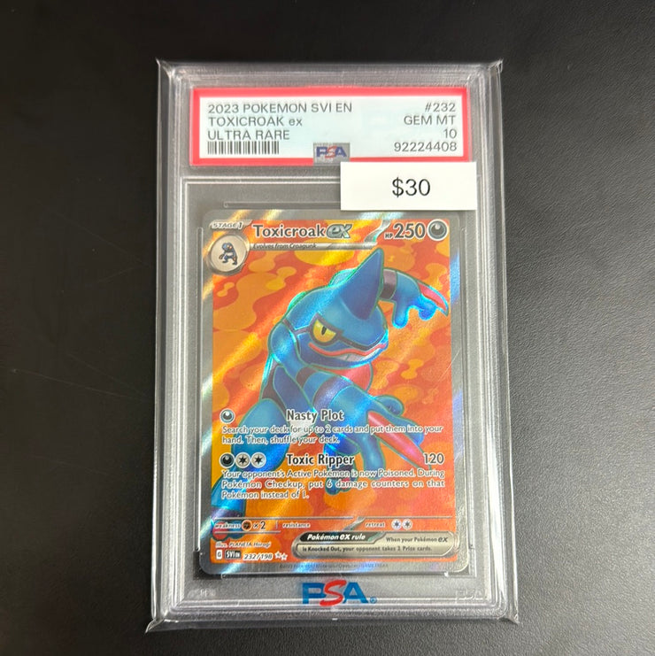 Pokémon TOXICROAK EX 232 PSA 10