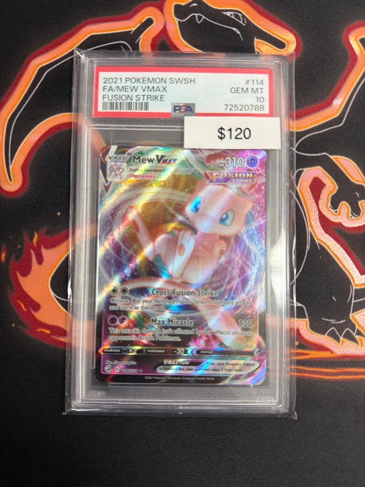 Pokemon Mew VMAX 114 PSA 10