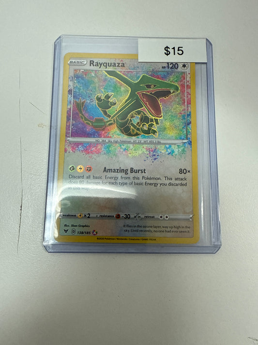 Pokemon Amazing Rare Rayquaza #138/185