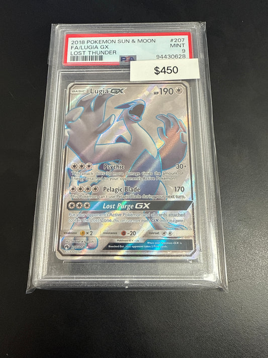 Pokemon Lost Thunder Luga Gx #207/213 PSA 9