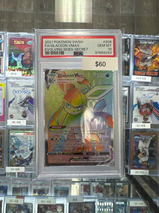 2021 Pokémon Evolving Skies Secret #208 PSA 10