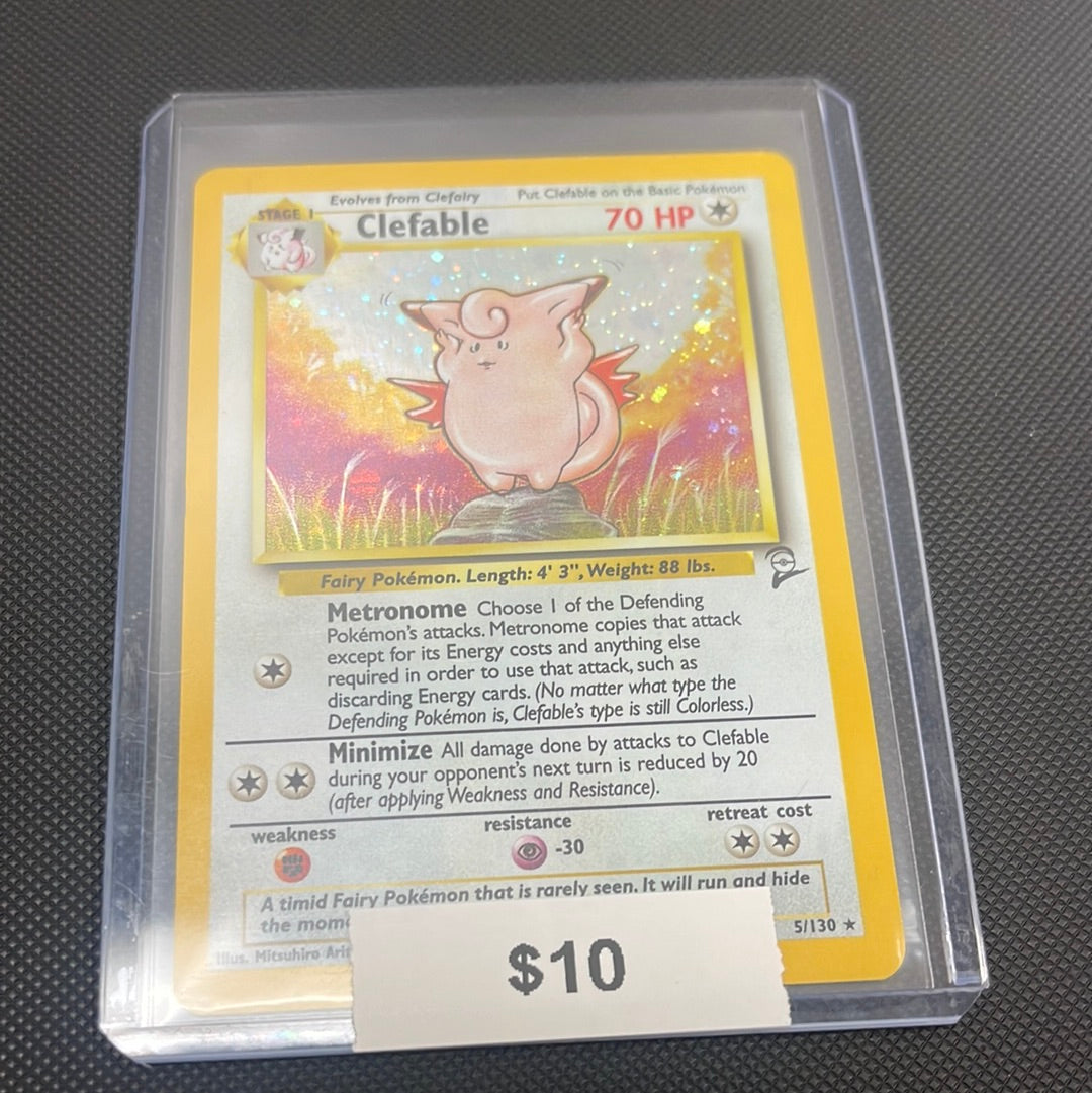 Pokémon Clefable Base Set 2 Holo 5/130