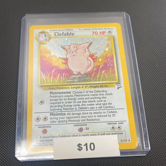 Pokémon Clefable Base Set 2 Holo 5/130