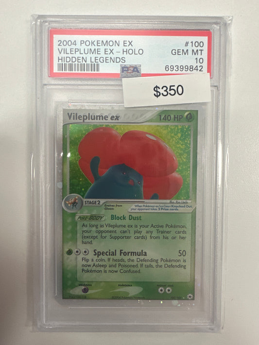 Pokemon Vileplume Ex 100/101 PSA 10