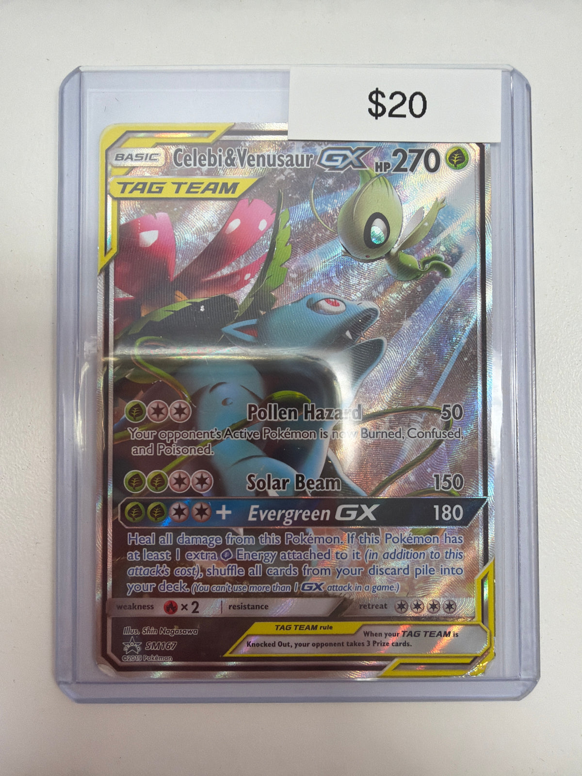 Pokemon Celebi & Venusaur GX SM167