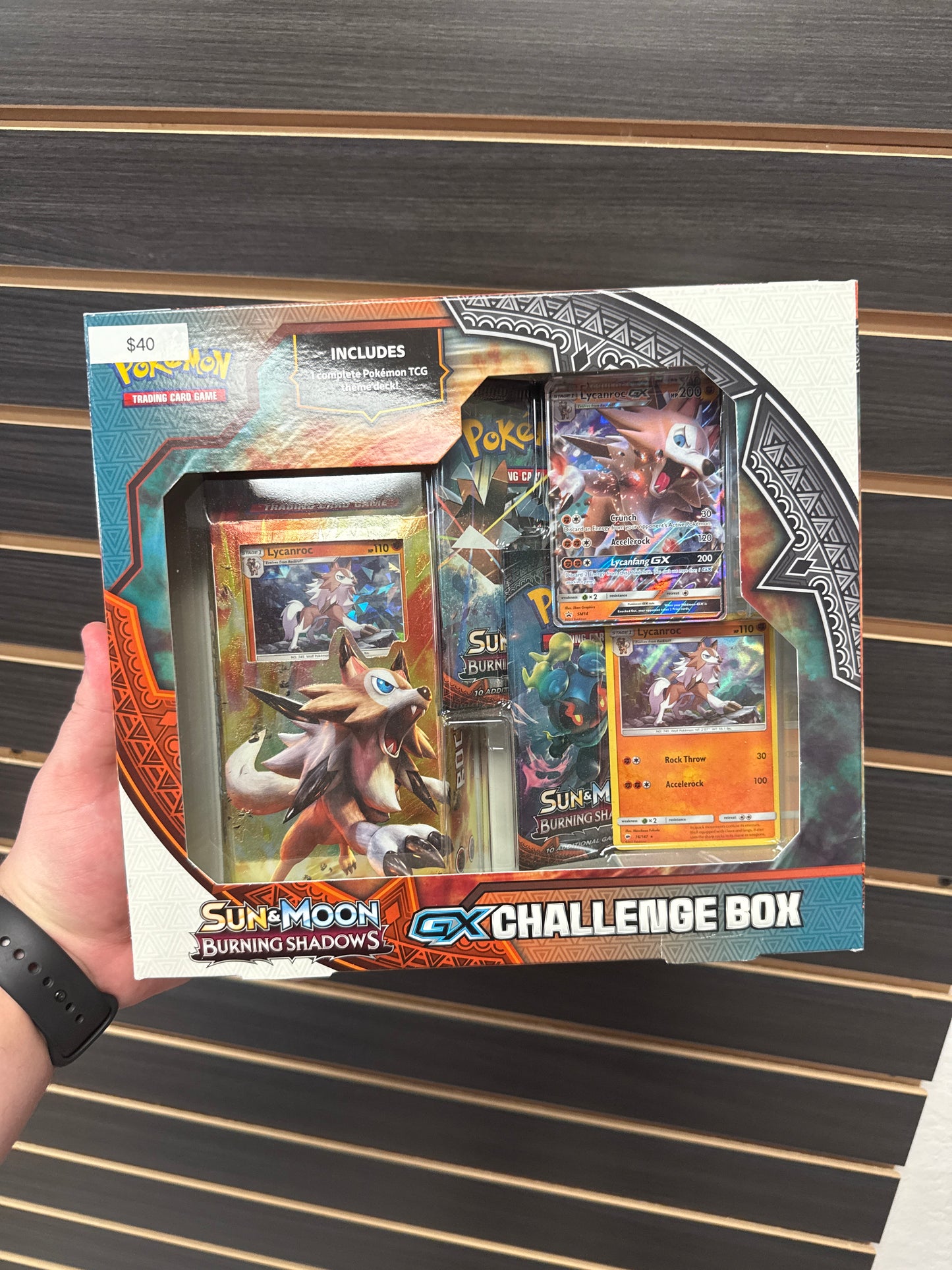Pokémon Sun & Moon Burning Shadows GX Challenge Box
