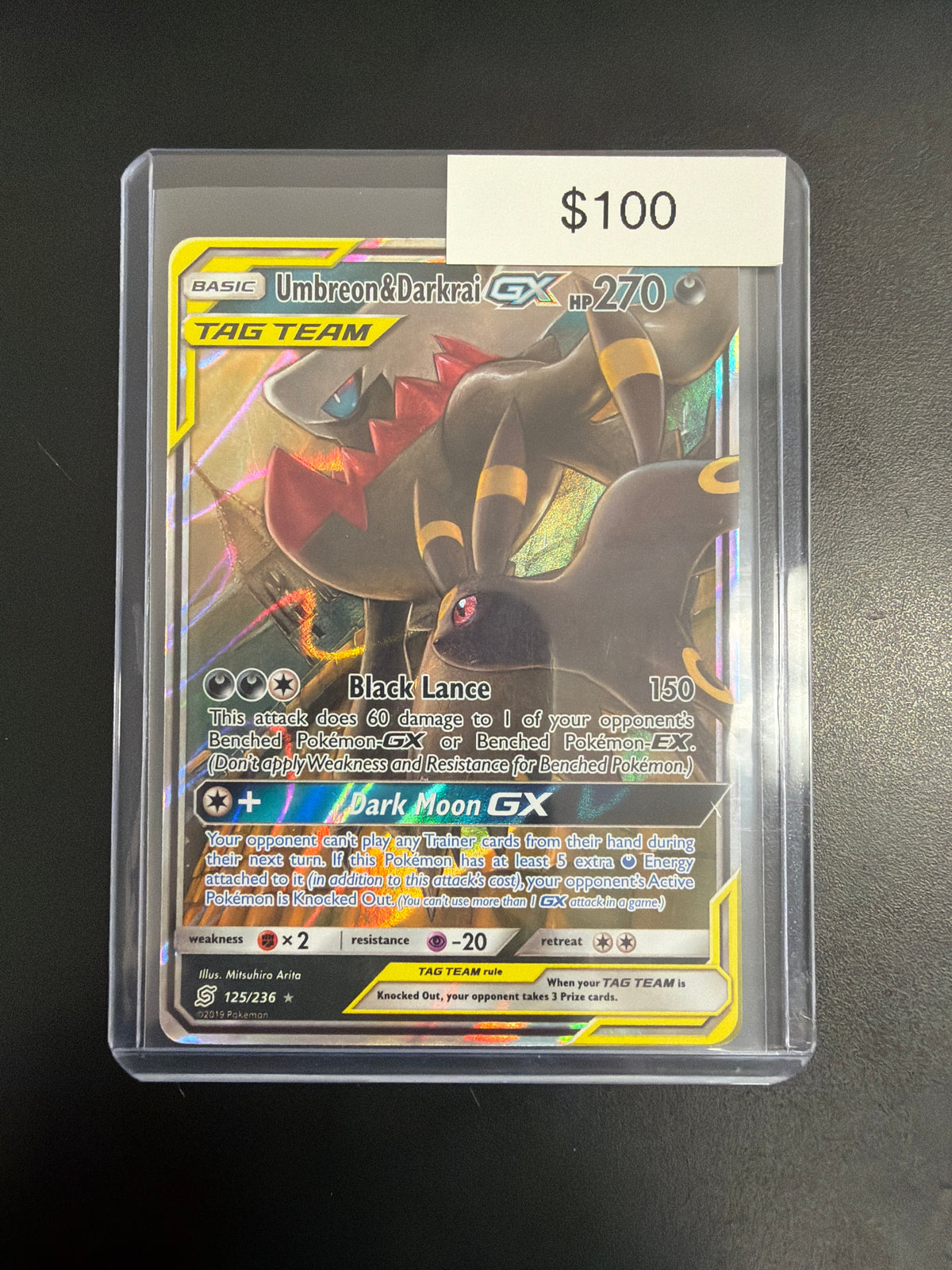 Pokemon Umbreon & Darkrai GX #125/236